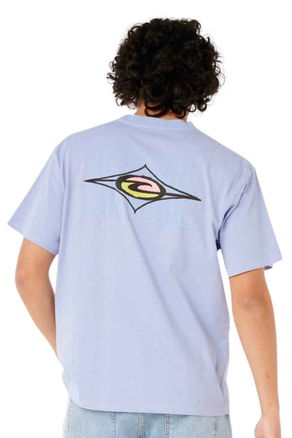 Rip Curl Raw Energy Maxxed Short Sleeve T-Shirt Light Blue - Image 2