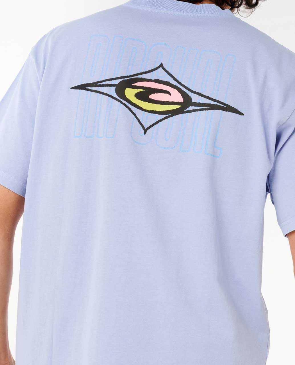 Rip Curl Raw Energy Maxxed Short Sleeve T-Shirt Light Blue - Image 6