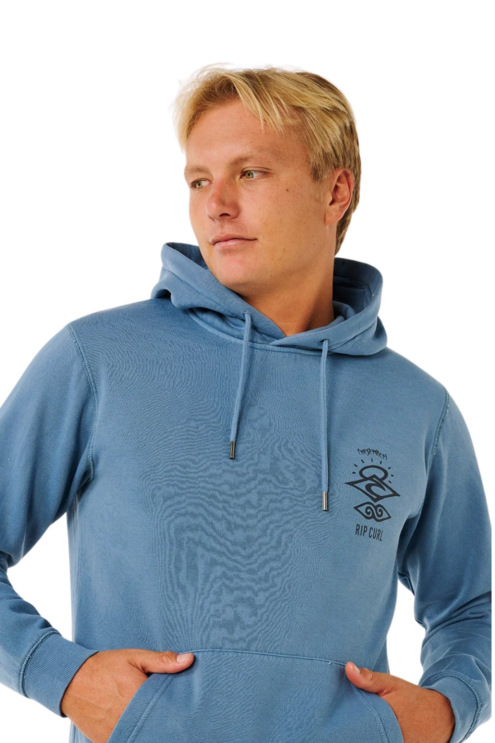 Rip Curl Search Icon Mens Hoodie Bluefin - Image 4