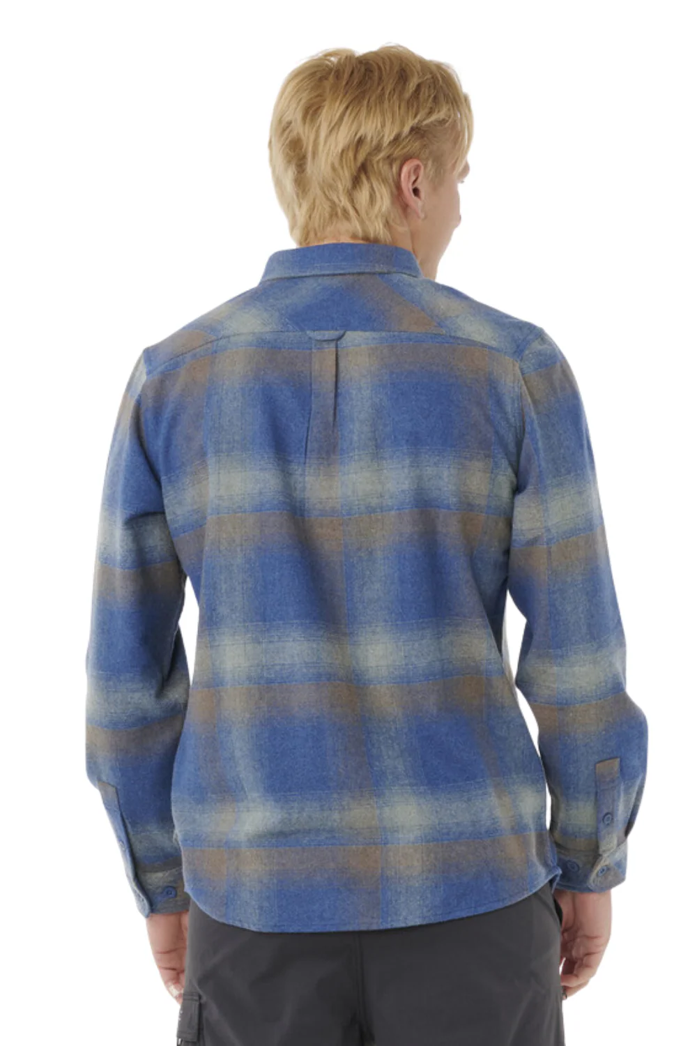Rip Curl Search Wool Flannel Shirt Light Navy - Image 2