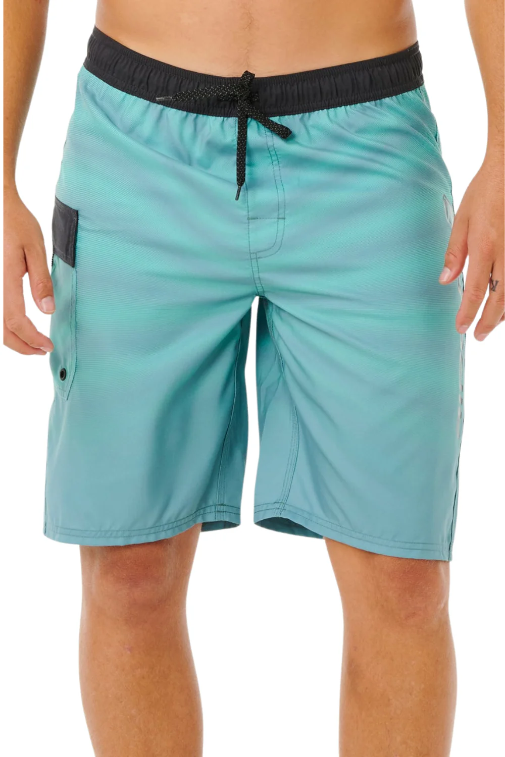 Rip Curl Shock Wave Mens 21" Elastic Fit Board Shorts Faded Denim - Image 4