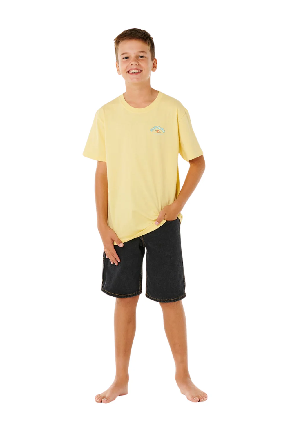 Rip Curl Shred Til Boys T-Shirt Sunlight - Image 5