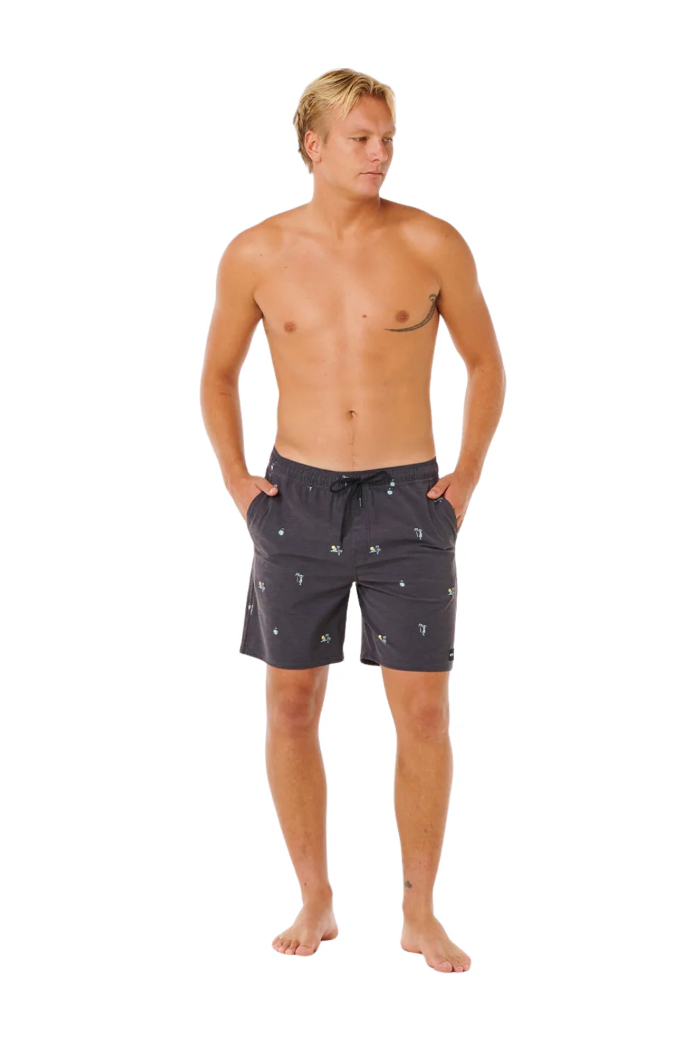 Rip Curl Skelly Breach Mens Volley Shorts Black - Image 5