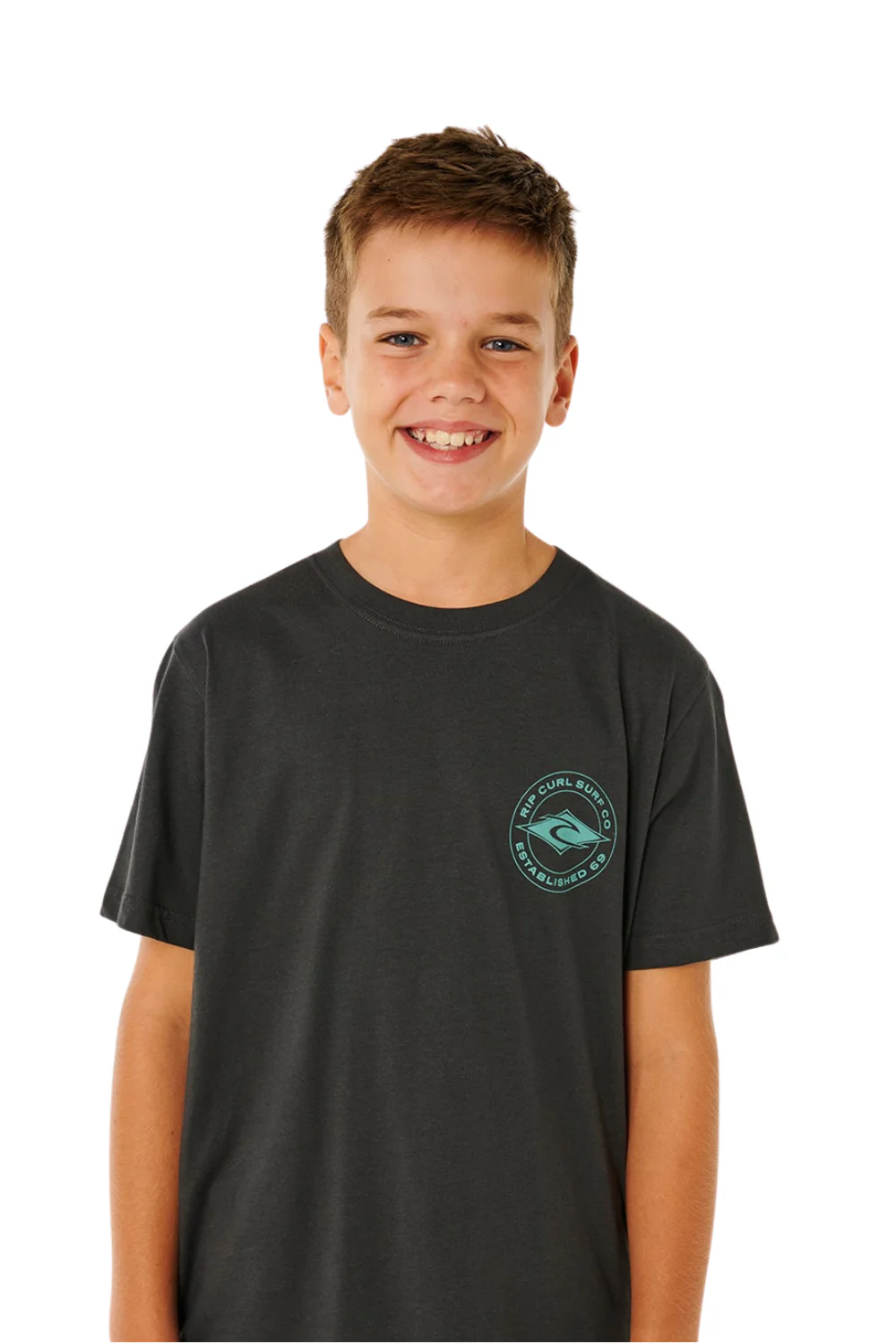 Rip Curl Stapler Boys T-Shirt Washed Black - Image 4