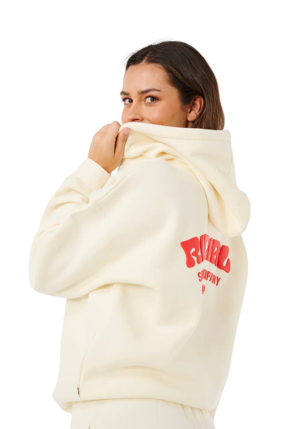 Rip Curl Surf Puff Heritage Womens Hoodie Cayenne - Image 4