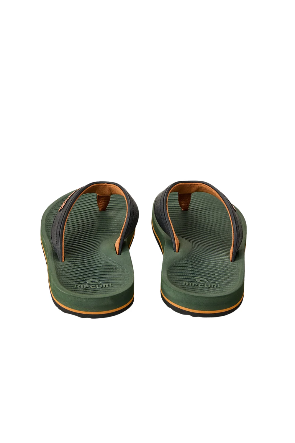 Rip Curl Tunnels Bloom Mens Open Toe Flip Flops Olive - Image 4
