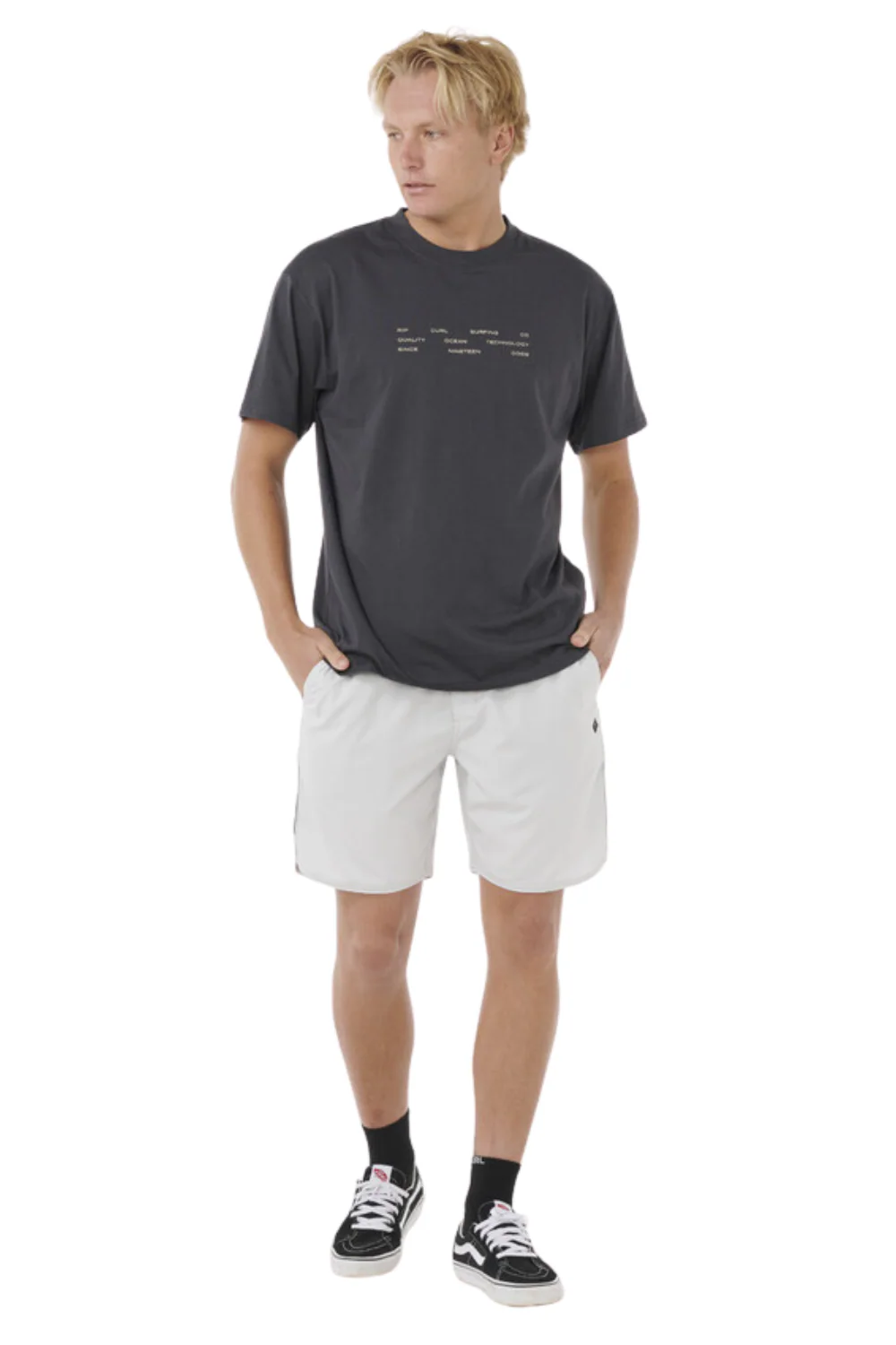 Rip Curl Vaporcool 3 Stacks T-Shirt Washed Black - Image 6