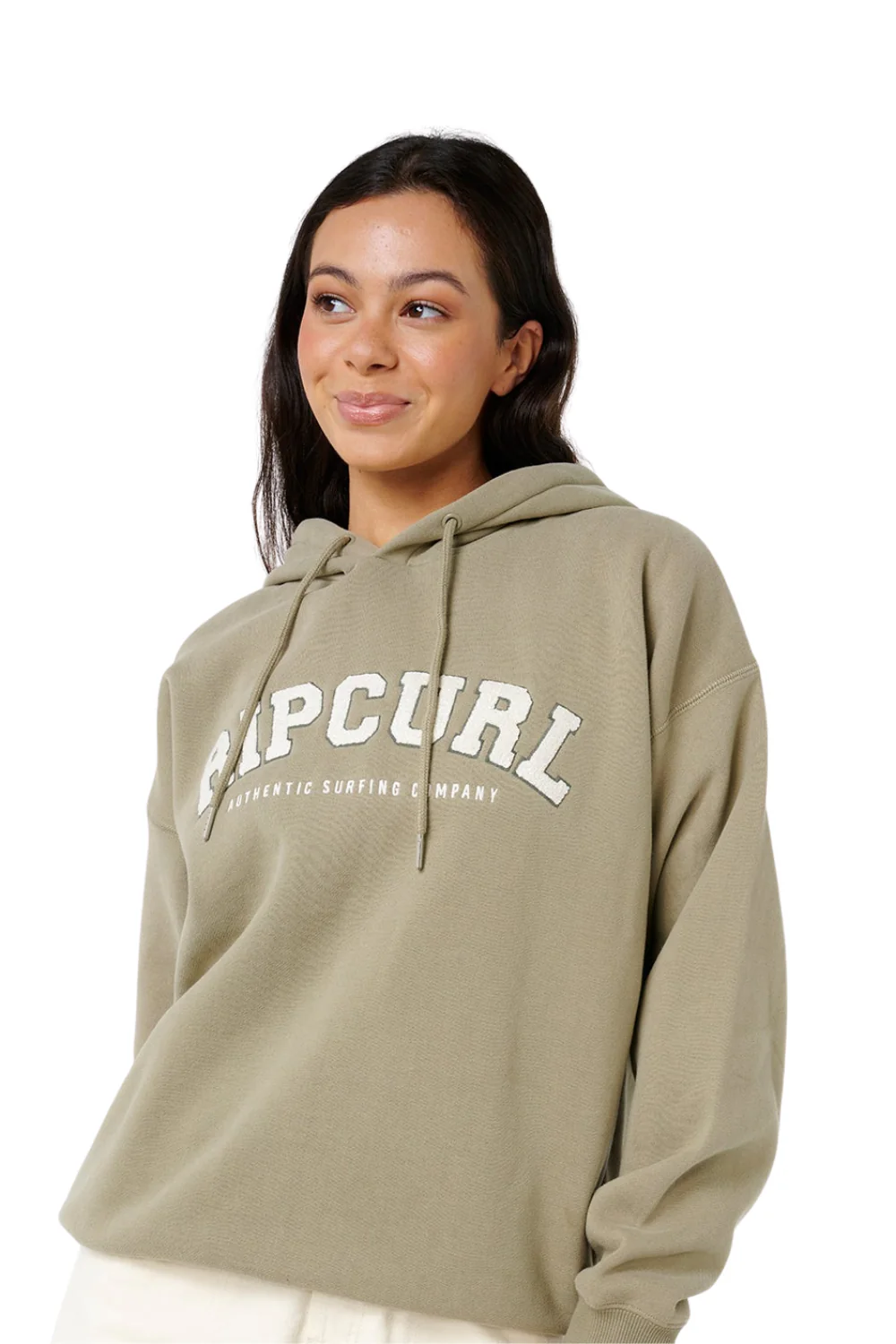 Rip Curl Varsity Womens Hoodie Olive