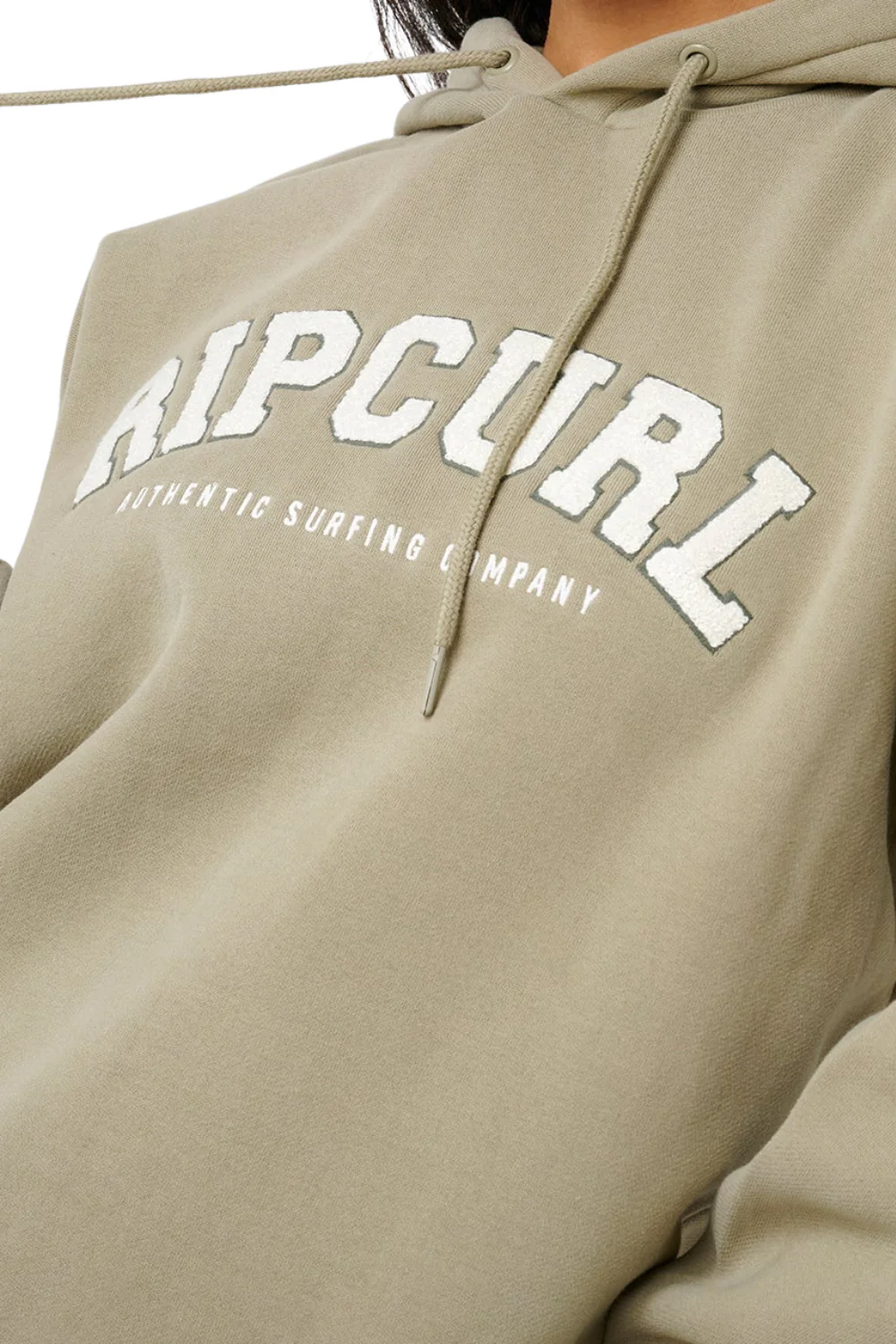 Rip Curl Varsity Womens Hoodie Olive - Image 5