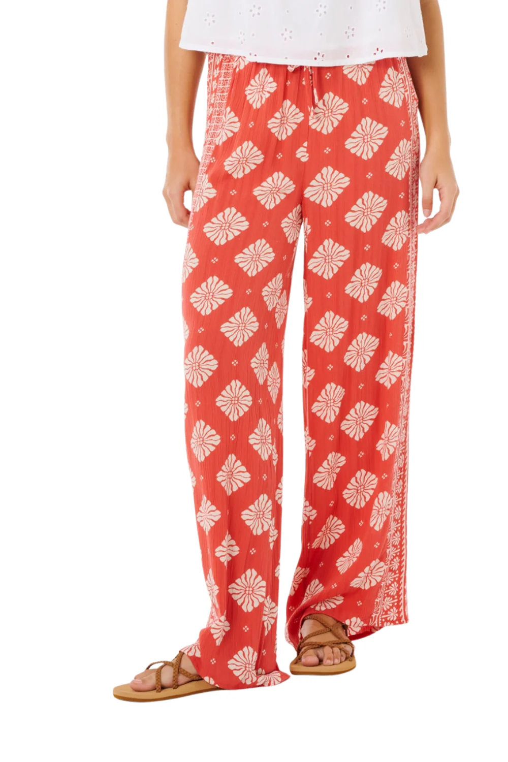 Rip Curl Ventura Womens Wide Leg Pants Red