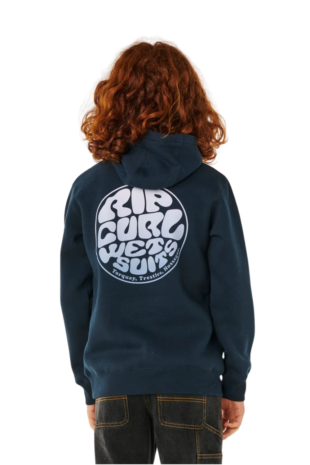 Rip Curl Wetsuit Icon Kids Hoodie Navy/White