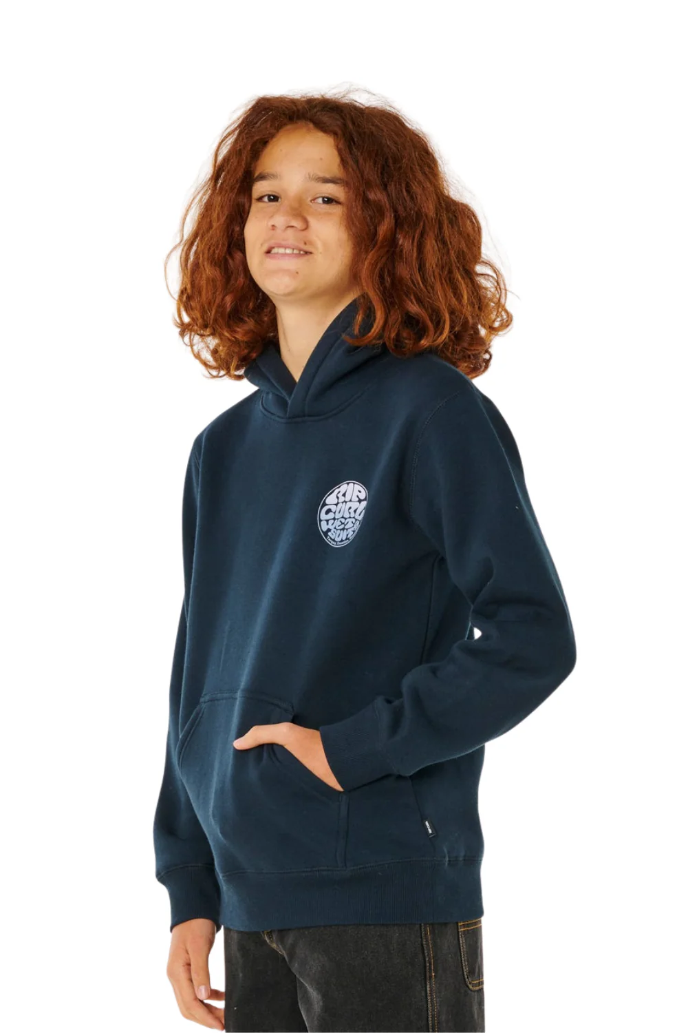 Rip Curl Wetsuit Icon Kids Hoodie Navy/White - Image 3