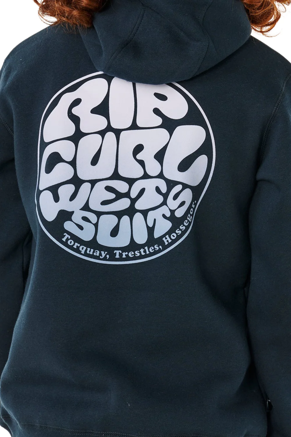Rip Curl Wetsuit Icon Kids Hoodie Navy/White - Image 4