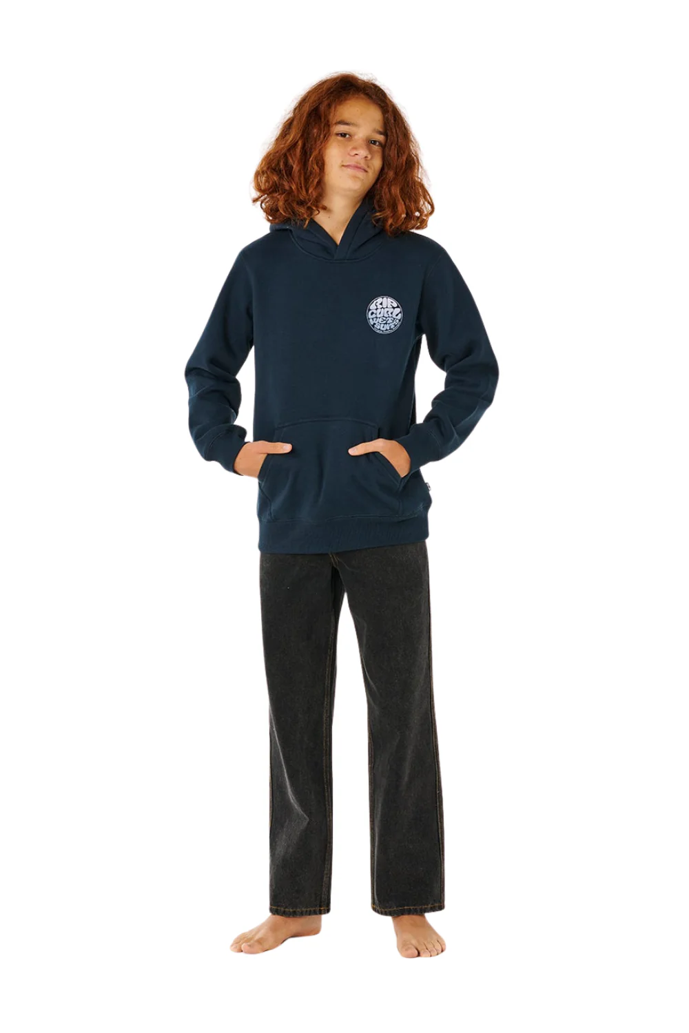 Rip Curl Wetsuit Icon Kids Hoodie Navy/White - Image 5