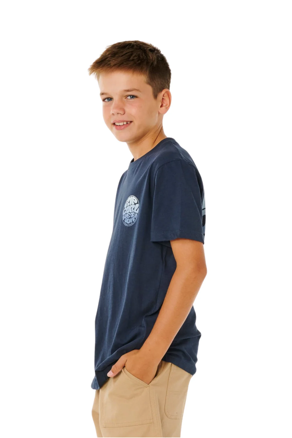 Rip Curl Wetsuit Icon Kids T-Shirt Dark Navy - Image 3