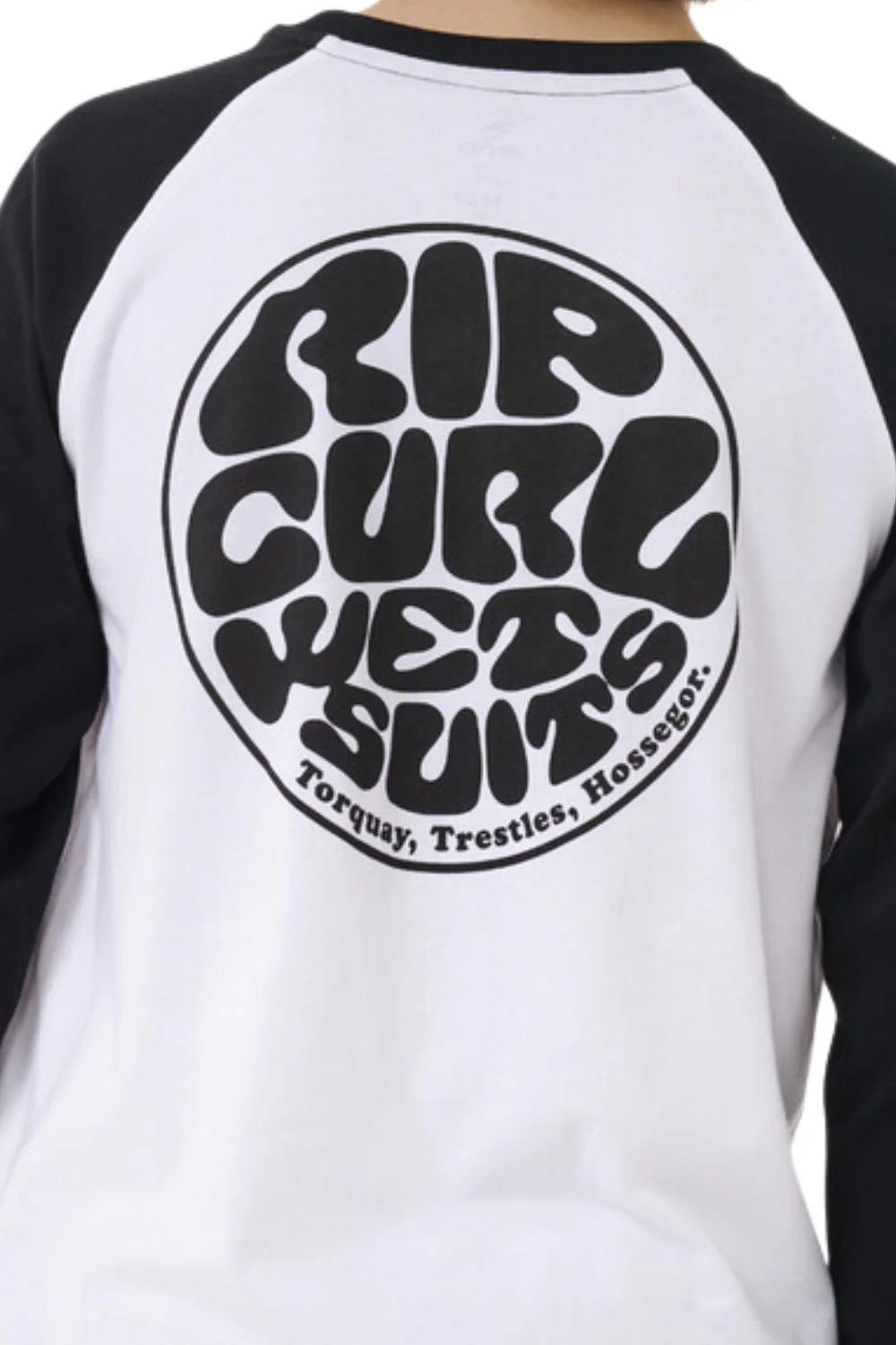 Rip Curl Wettie Icon Boys Long Sleeve T-Shirt White - Image 3