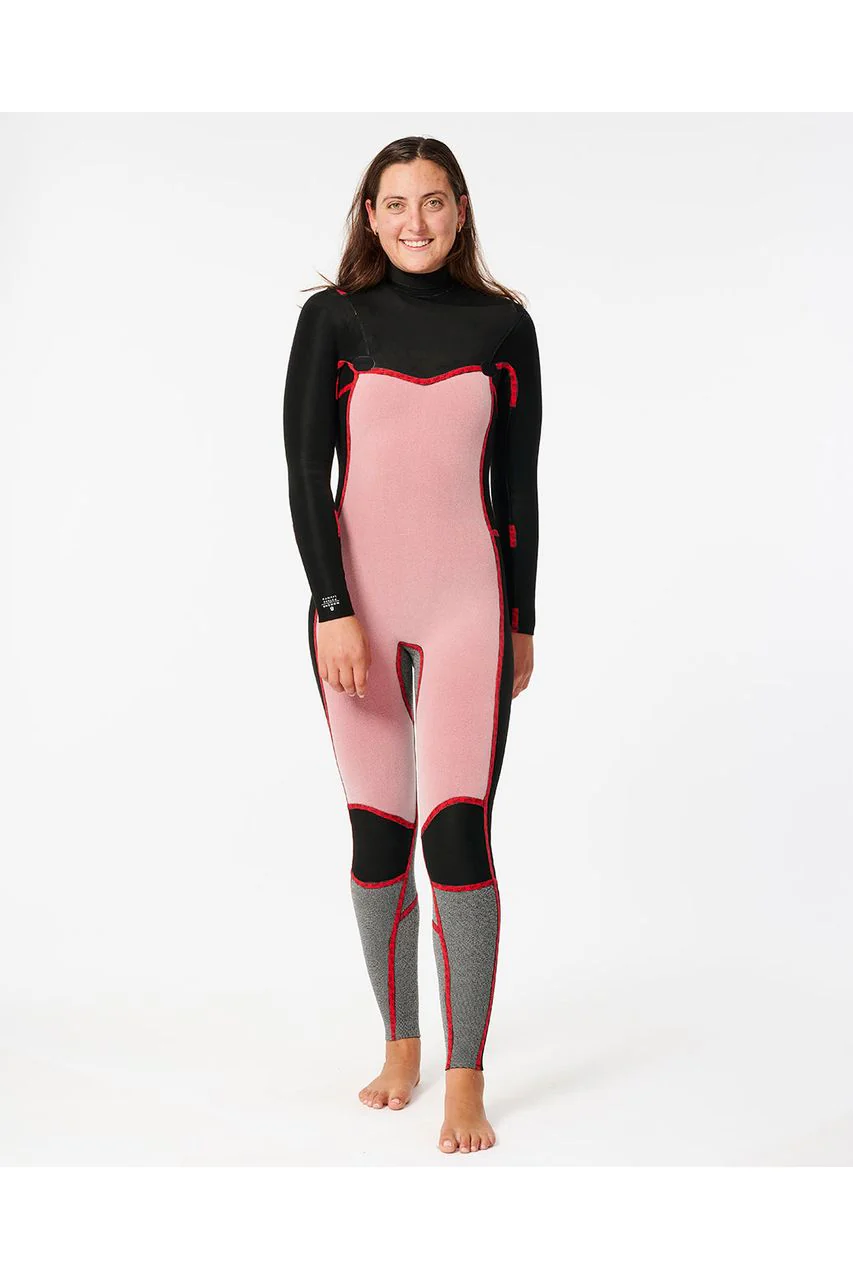 Rip Curl Womens Dawn Patrol 5/3 Wetsuit Chest Zip Black - Image 3