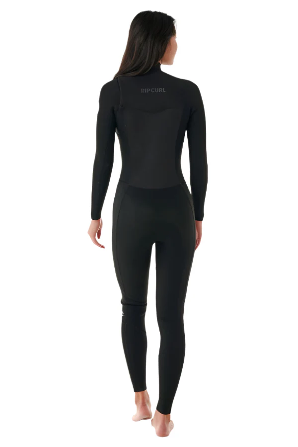 Rip Curl Womens Dawn Patrol 4/3 Chest Zip Wetsuit Black - Image 3