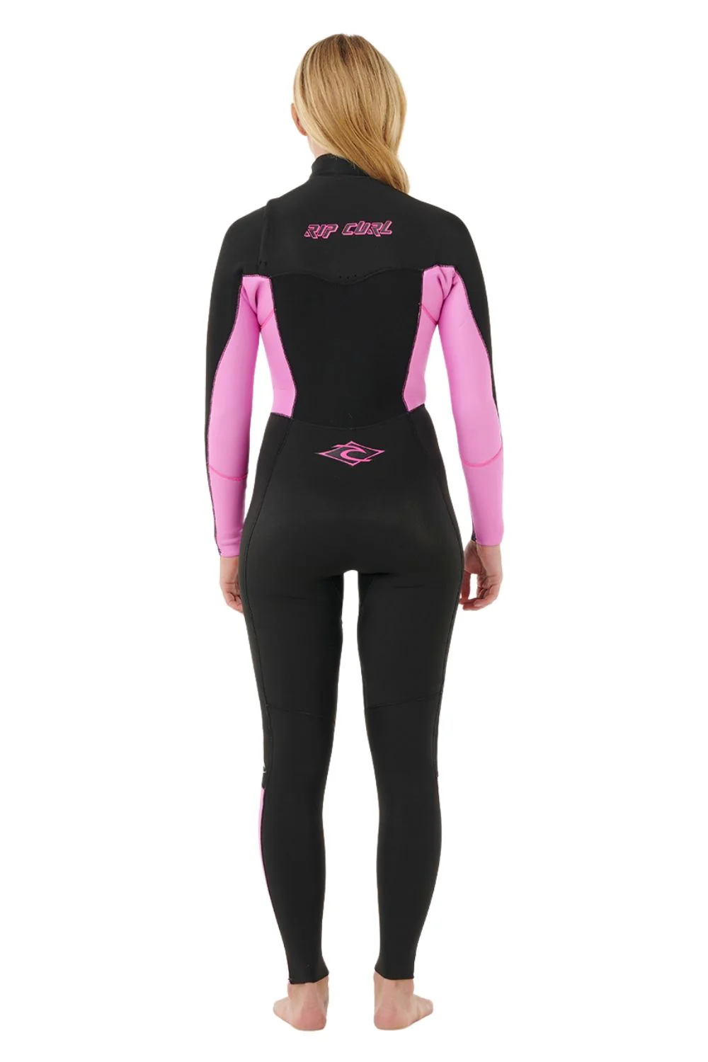 Rip Curl Womens Dawn Patrol 5/3mm Chest Zip Wetsuit Black/Pink - Image 3