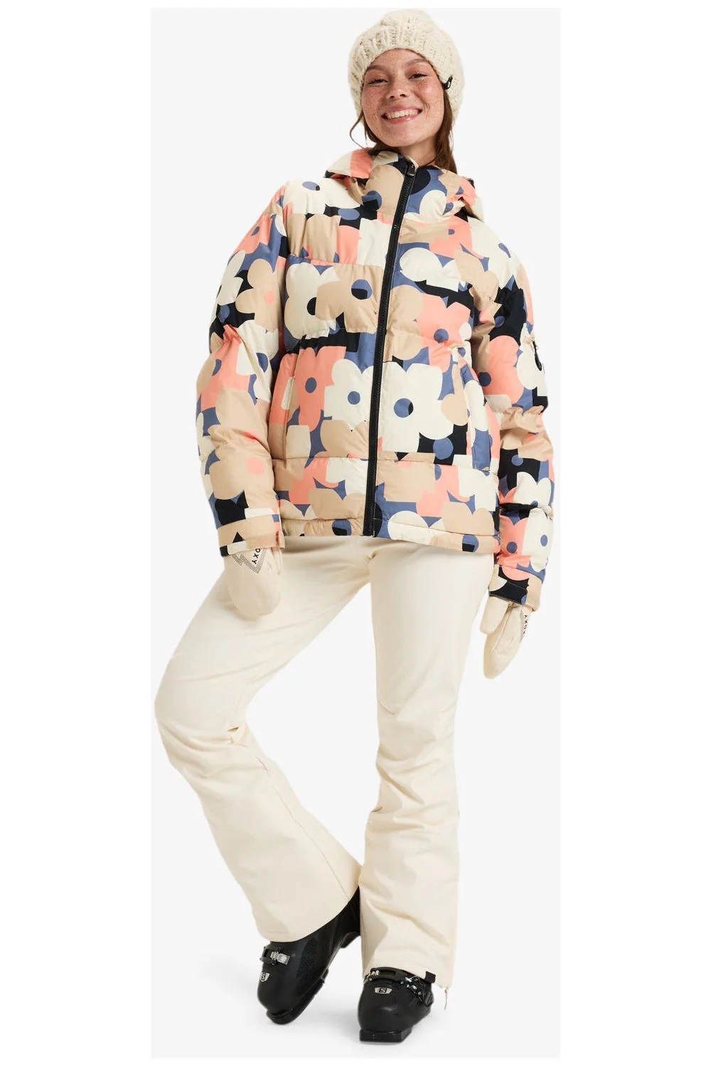 Roxy Alofted Puffy Womens Ski and Snowboard Jacket Wild Wind Prima - Image 2