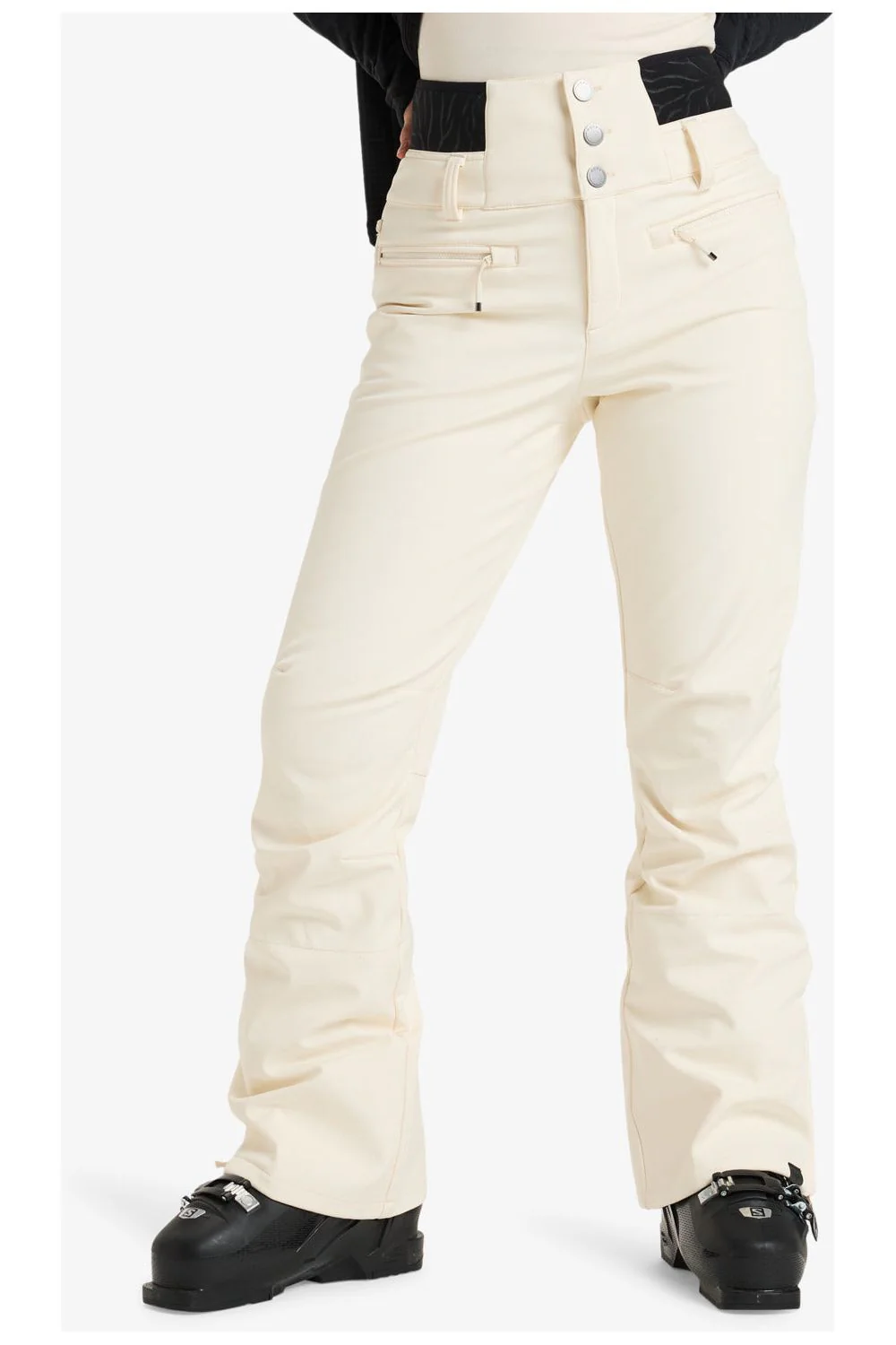 Roxy Rising High Womens Ski and Snowboard Pants Buttercream