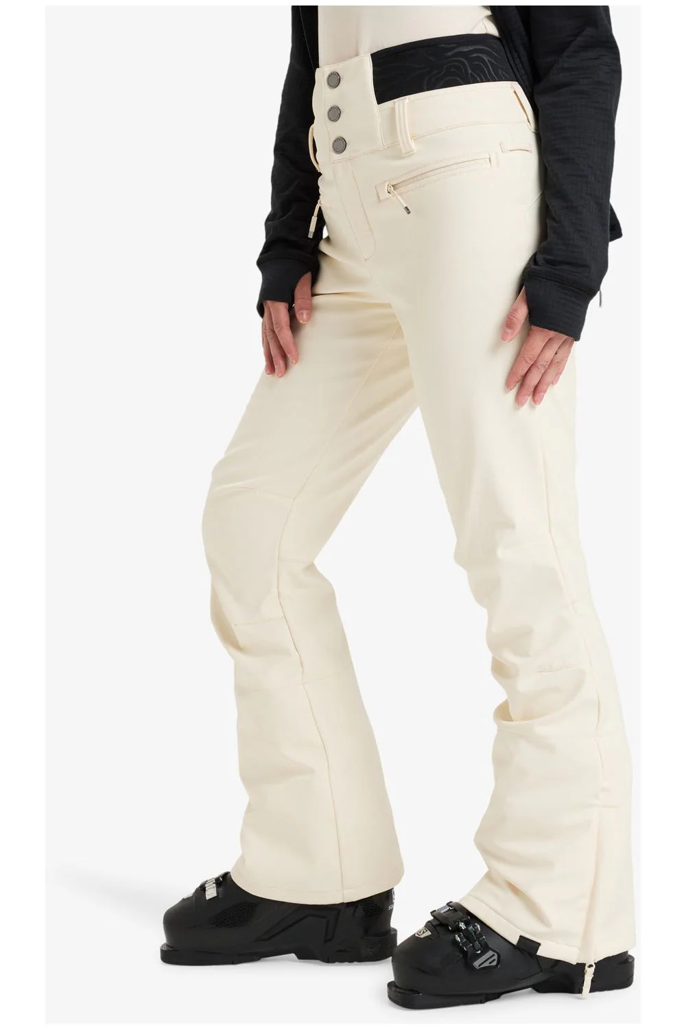 Roxy Rising High Womens Ski and Snowboard Pants Buttercream - Image 3