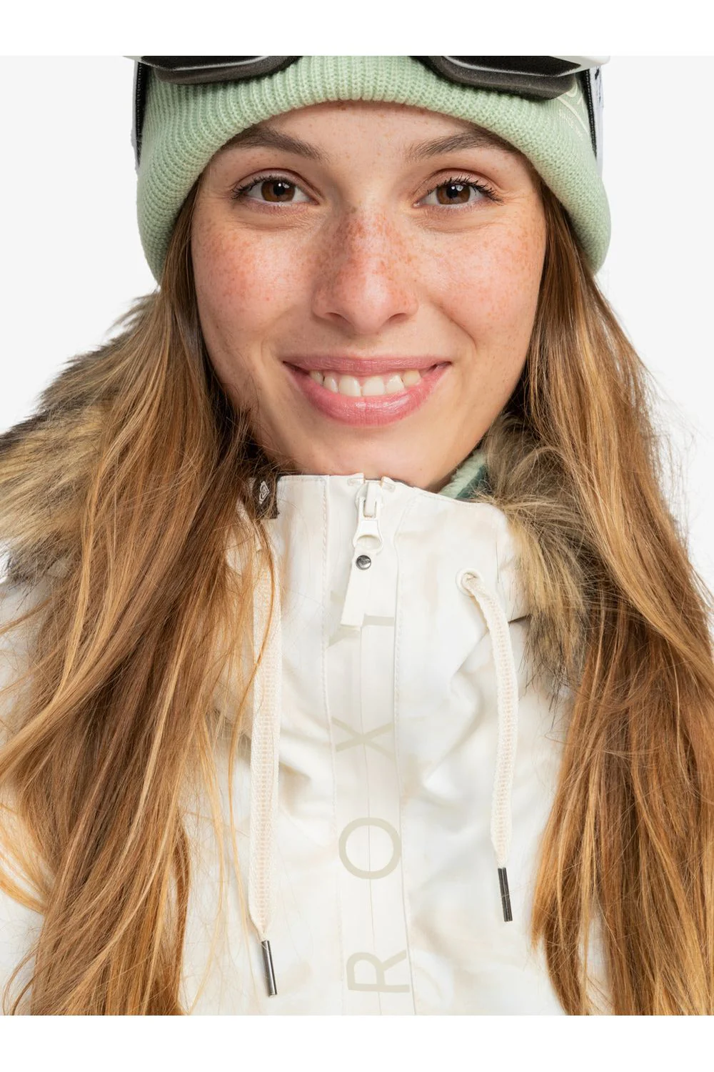 Roxy Shelter Womens Ski and Snowboard Jacket Egret Glow - Image 3