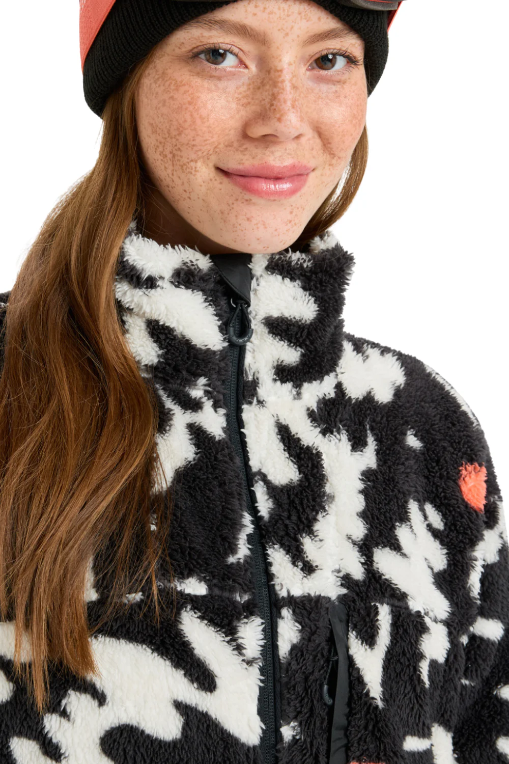 Roxy Womens Alabama Technical Mid Layer Fleece True Black Big Flower - Image 4