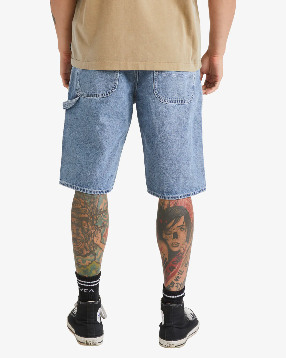 RVCA Americana Denim Short Broken Blue Wash - Image 2