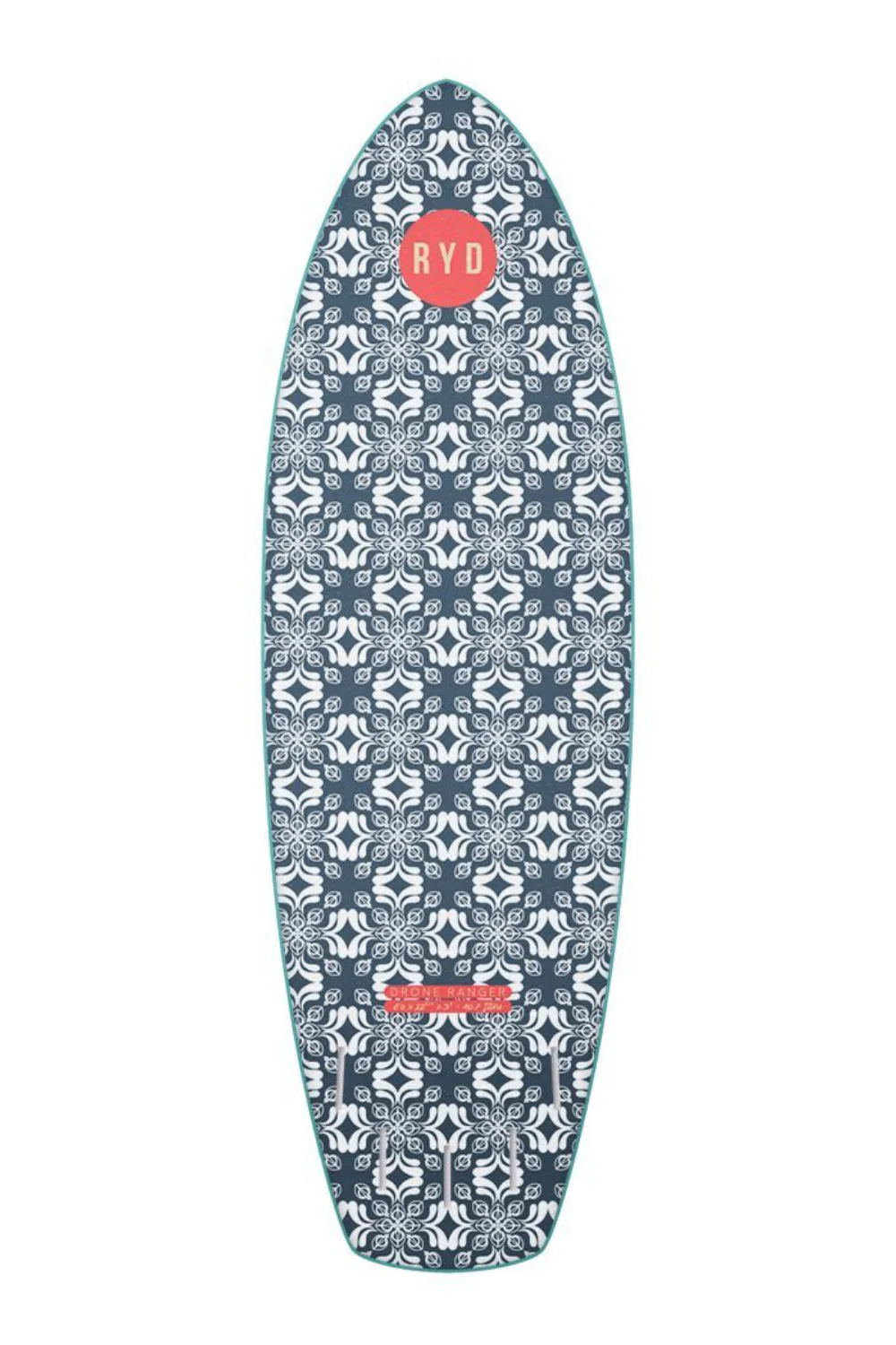 RYD Drone Ranger Soft Top Surfboard Aqua - Image 2