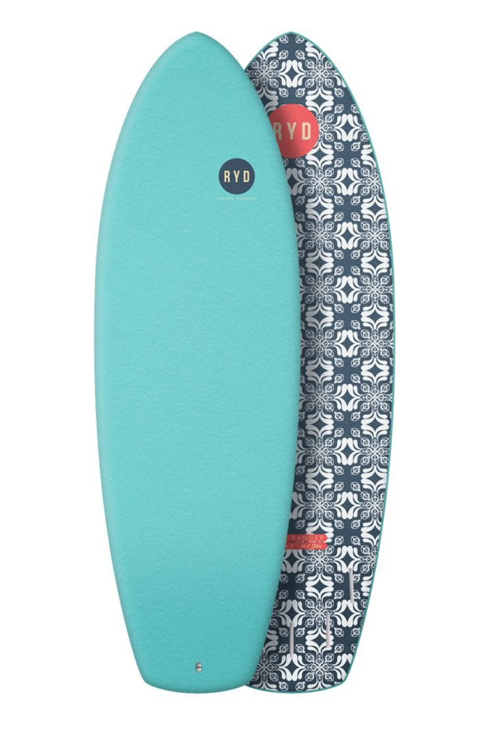 RYD Drone Ranger Soft Top Surfboard Aqua - Image 3