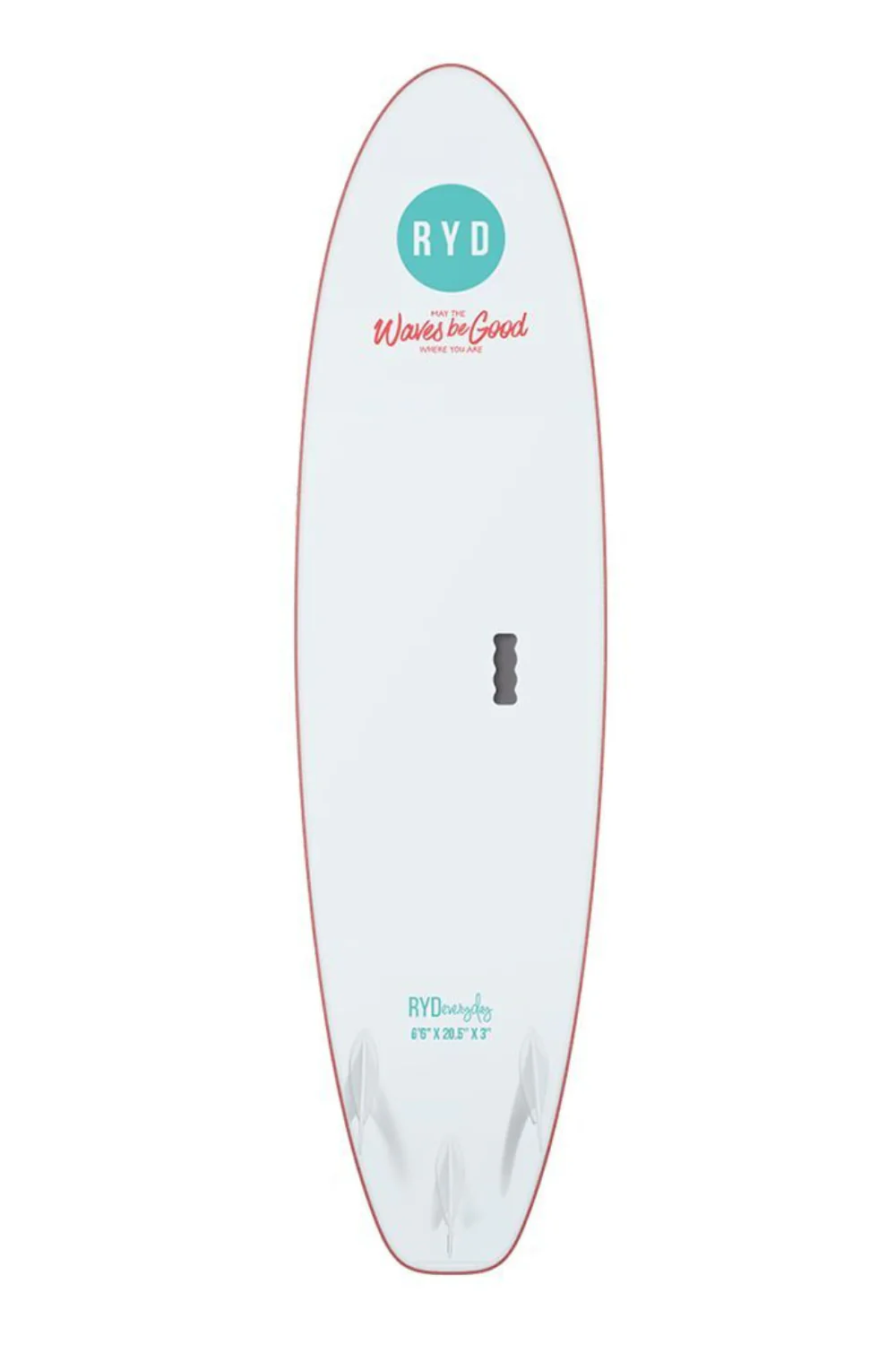 RYD Everyday Soft Top Surfboard Coral - Image 2