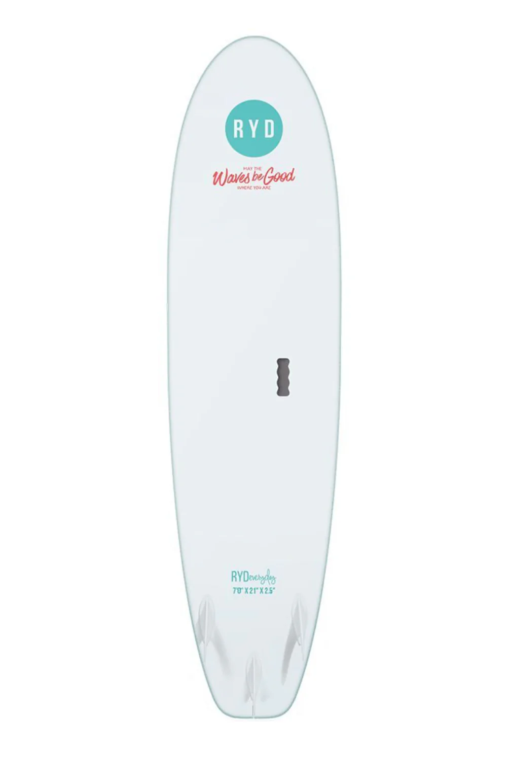 RYD Everyday Soft Top Surfboard White - Image 2