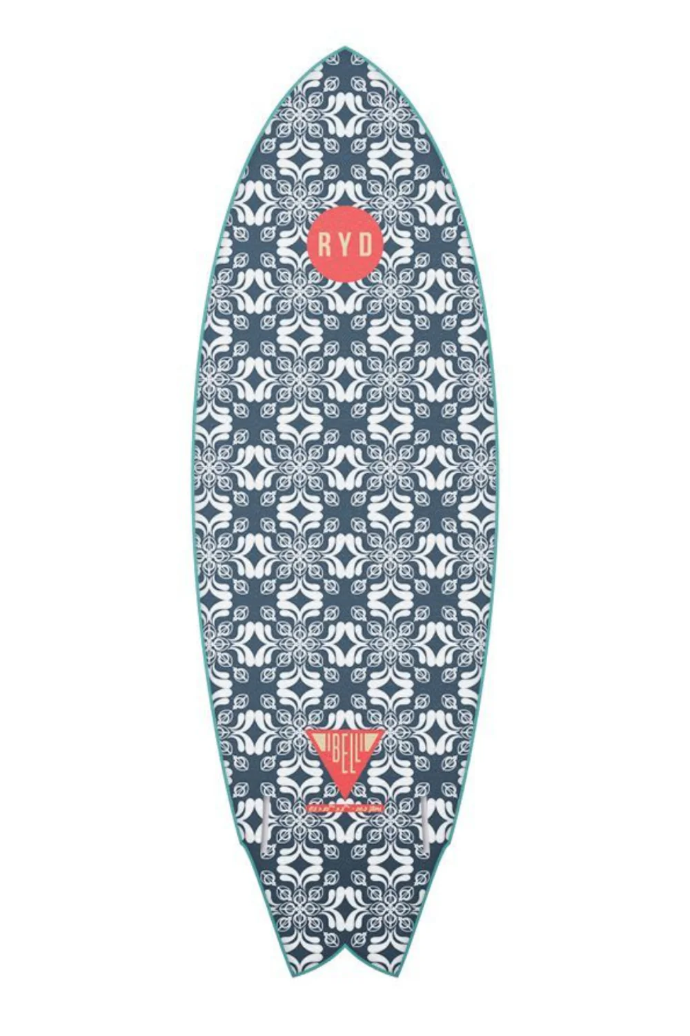 RYD First Time Soft Top Surfboard Aqua - Image 2