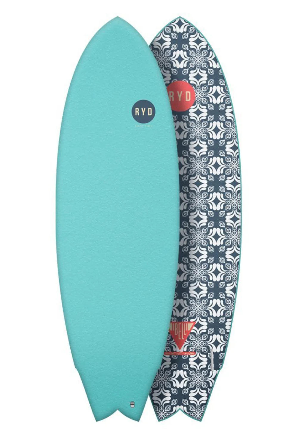 RYD First Time Soft Top Surfboard Aqua - Image 3