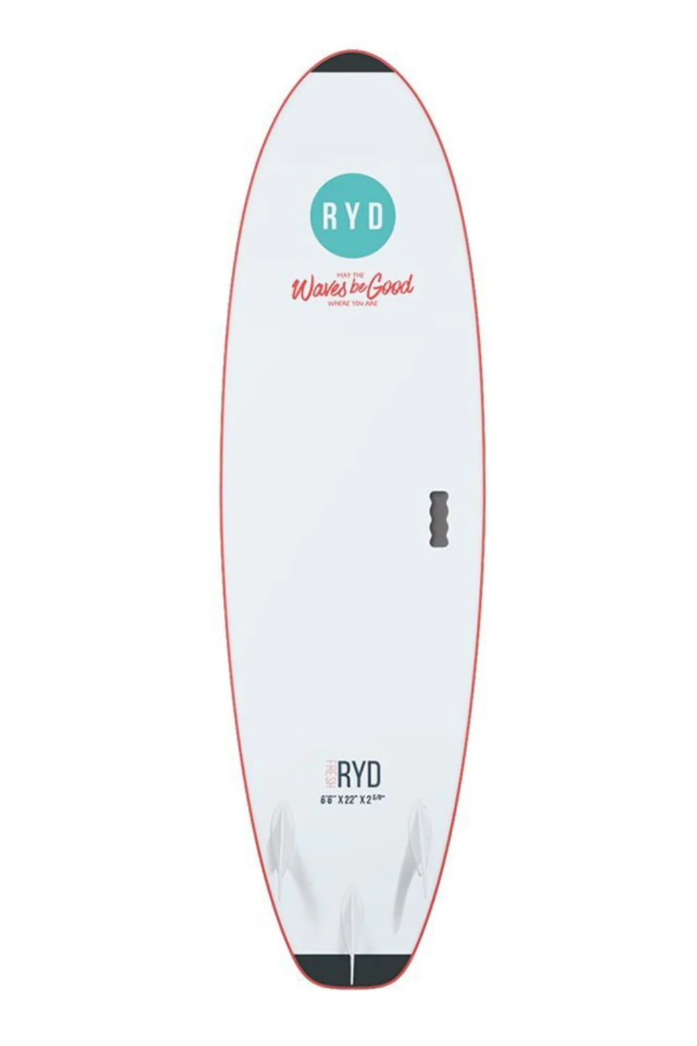 RYD Fresh Soft Top Surfboard Coral - Image 2