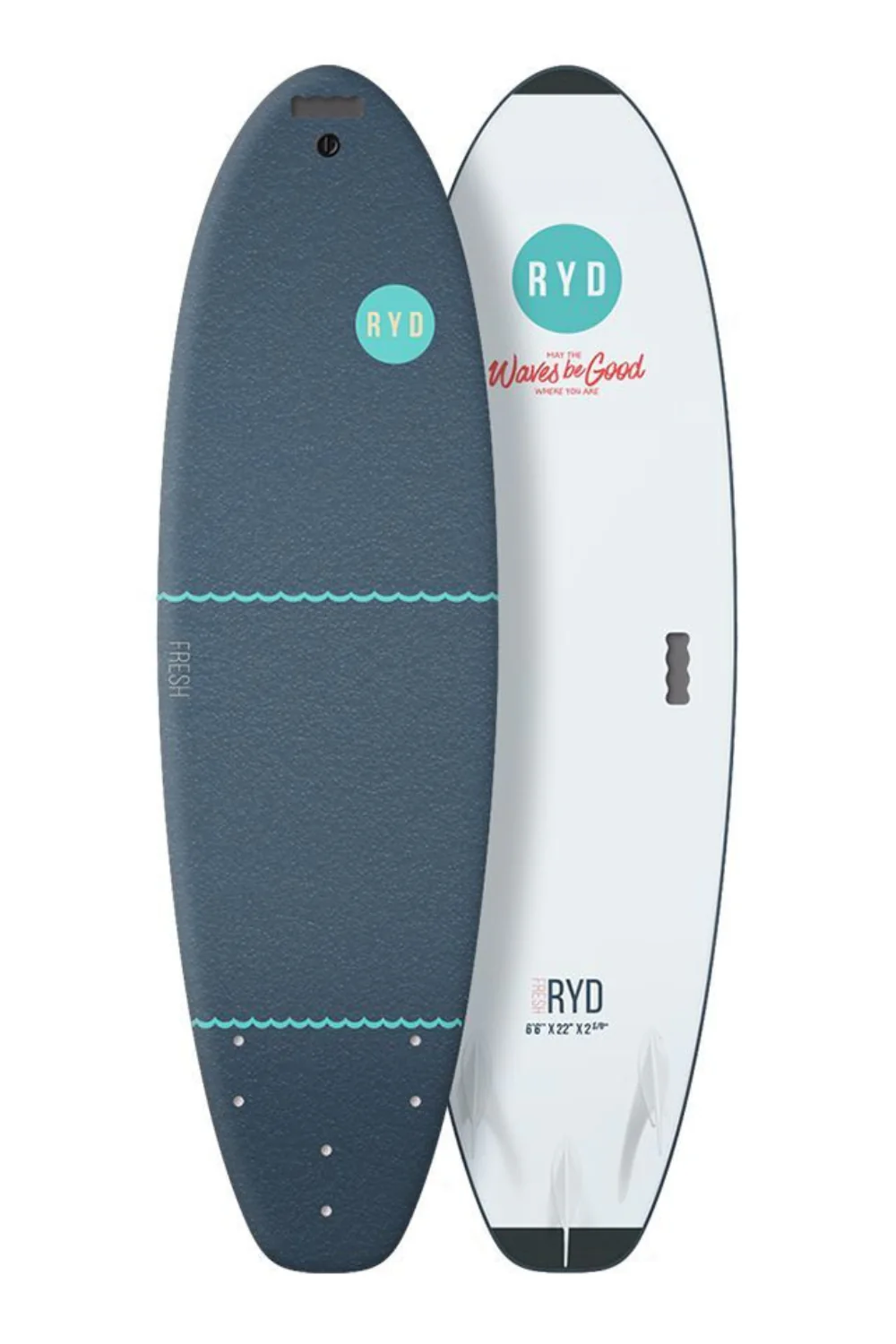 RYD Fresh Soft Top Surfboard Deep Blue - Image 3