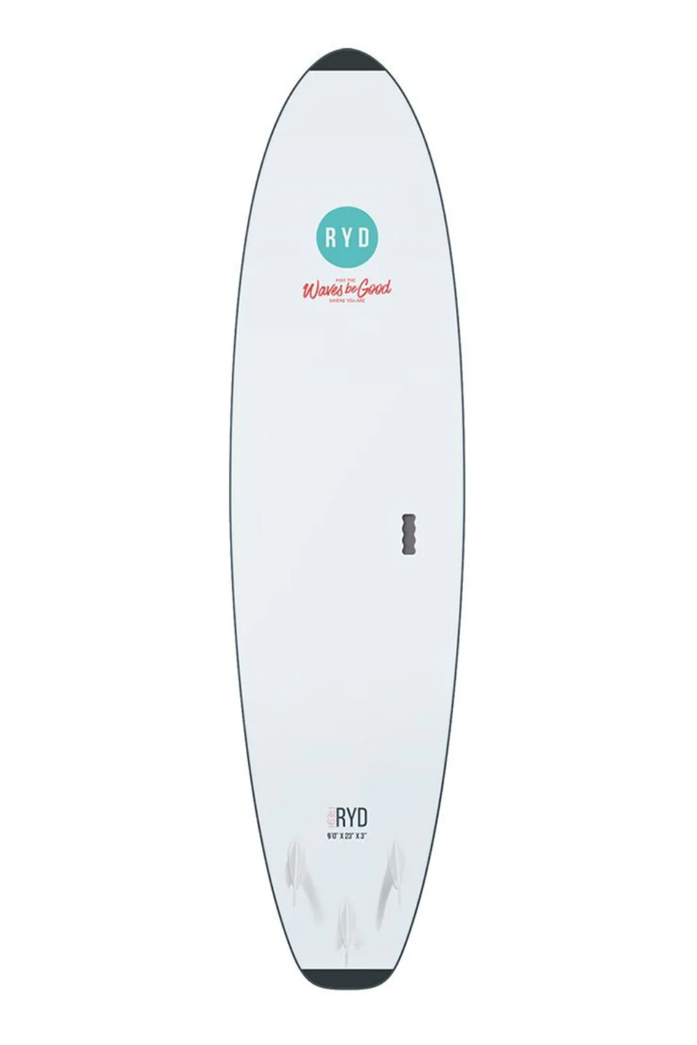 RYD Fresh Wide Soft Top Surfboard Deep Blue - Image 2