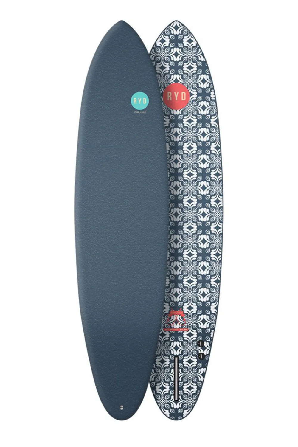 RYD Hank Dude Soft Top Surfboard Deep Blue - Image 3
