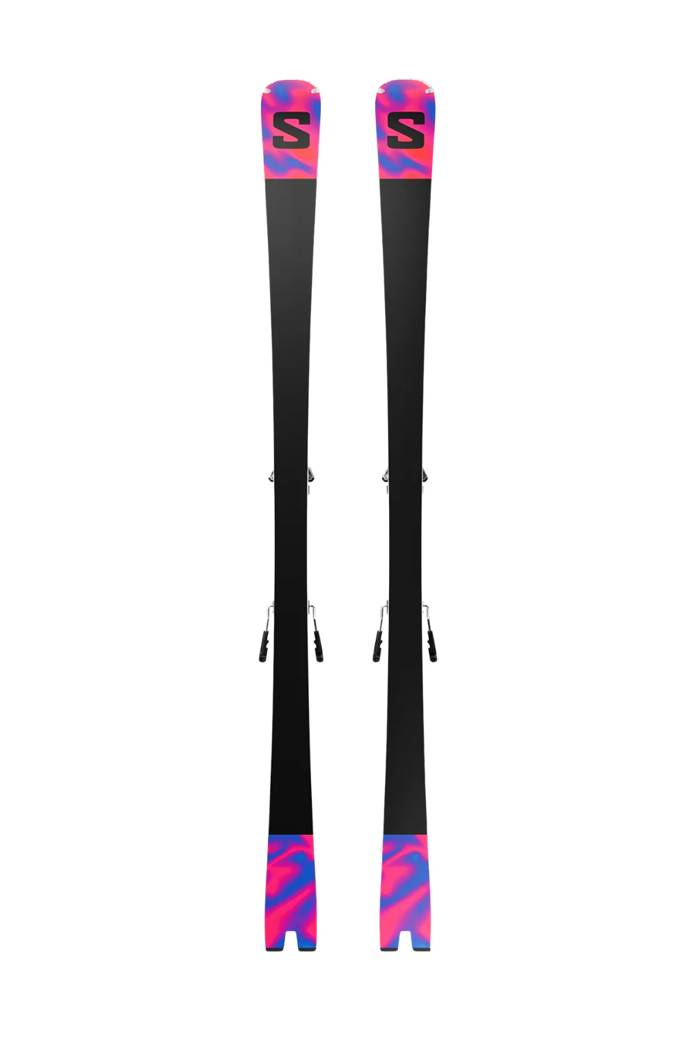 Salomon Addikt Pro 66 Womens Skis + MI12 Gripwalk Binding White/Race Blue/Rhodamine - Image 2