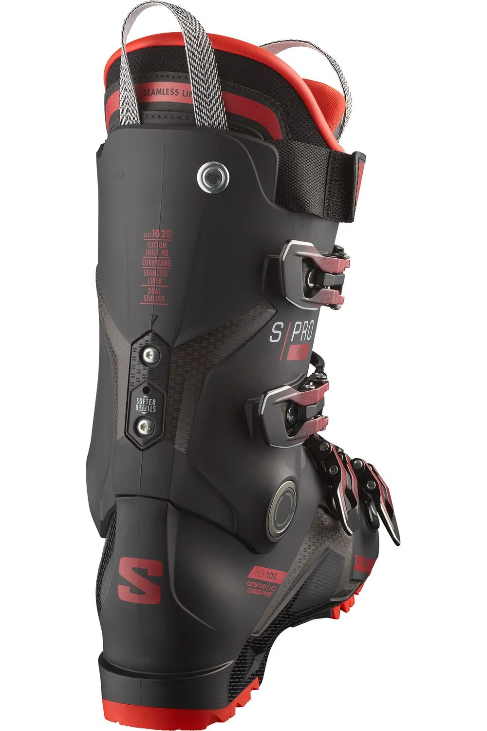Salomon Alpha Boots S/Pro HV 100 Back/Red/Beluga - Image 2