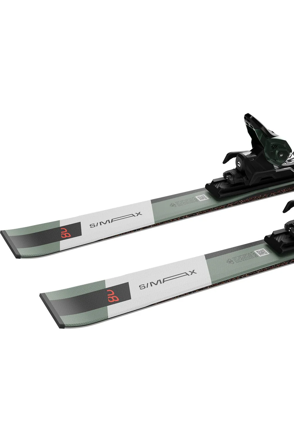 Salomon E S/Max 8 Skis + M11 GW L80 Bindings Oil - Image 4