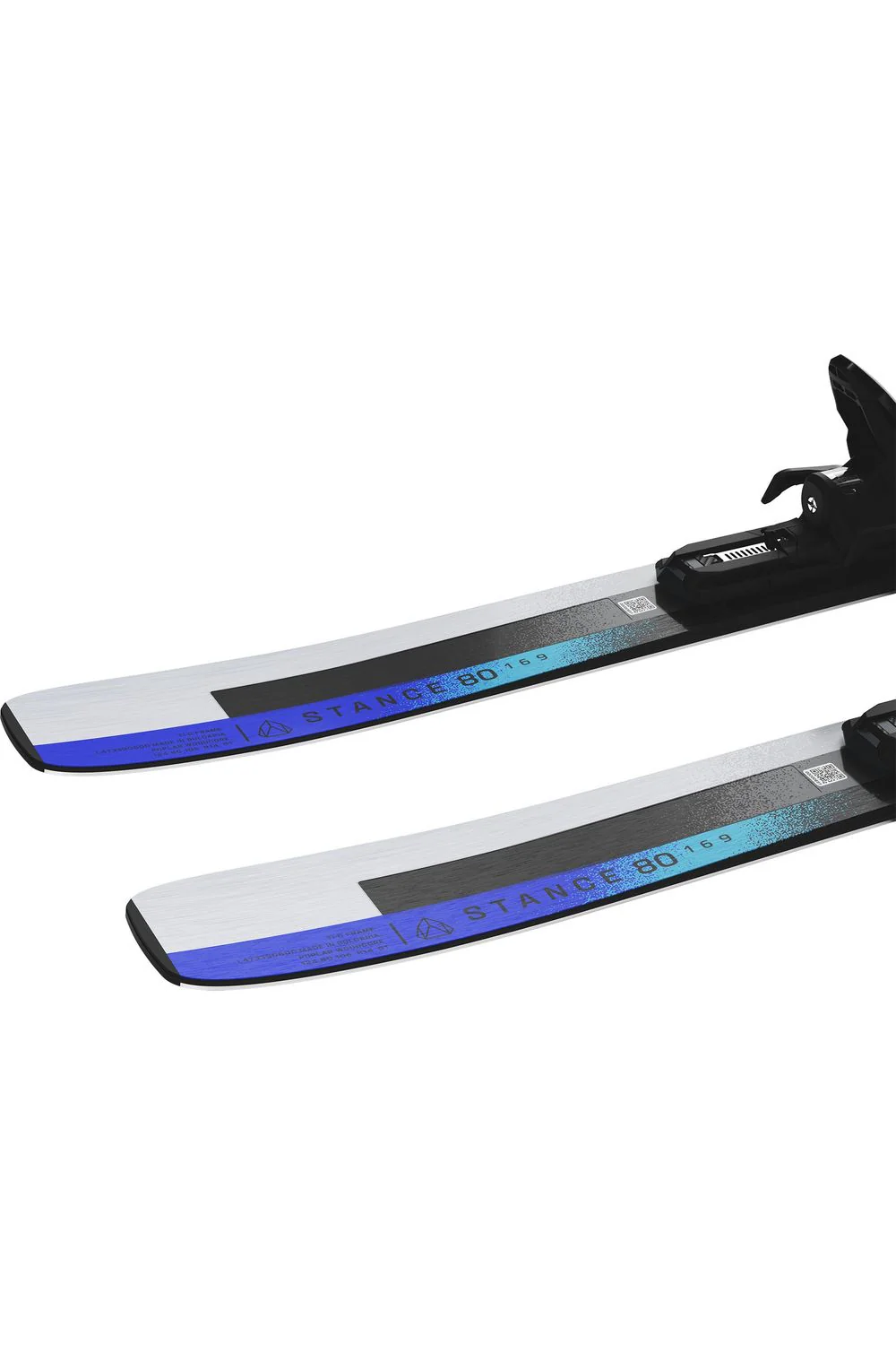 Salomon E Stance 80 Skis + M10 GW L80 S White / Blue - Image 4
