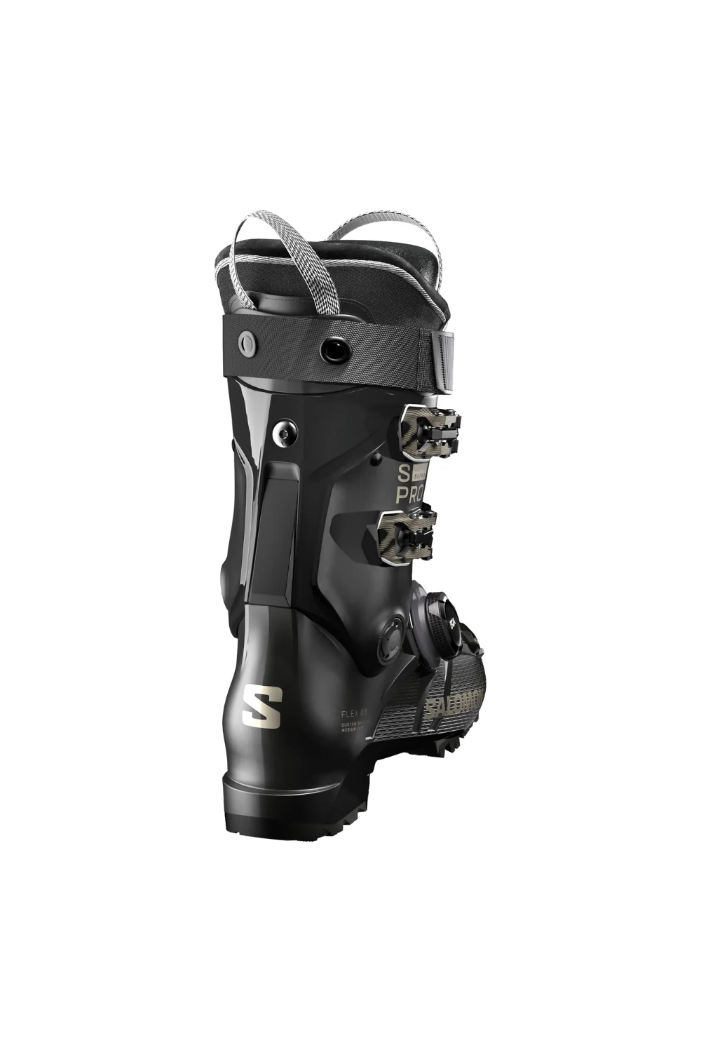 Salomon S/Pro Supra Boa 85 W Womens Ski Boots Black/Black/Light Bronze Metal - Image 2