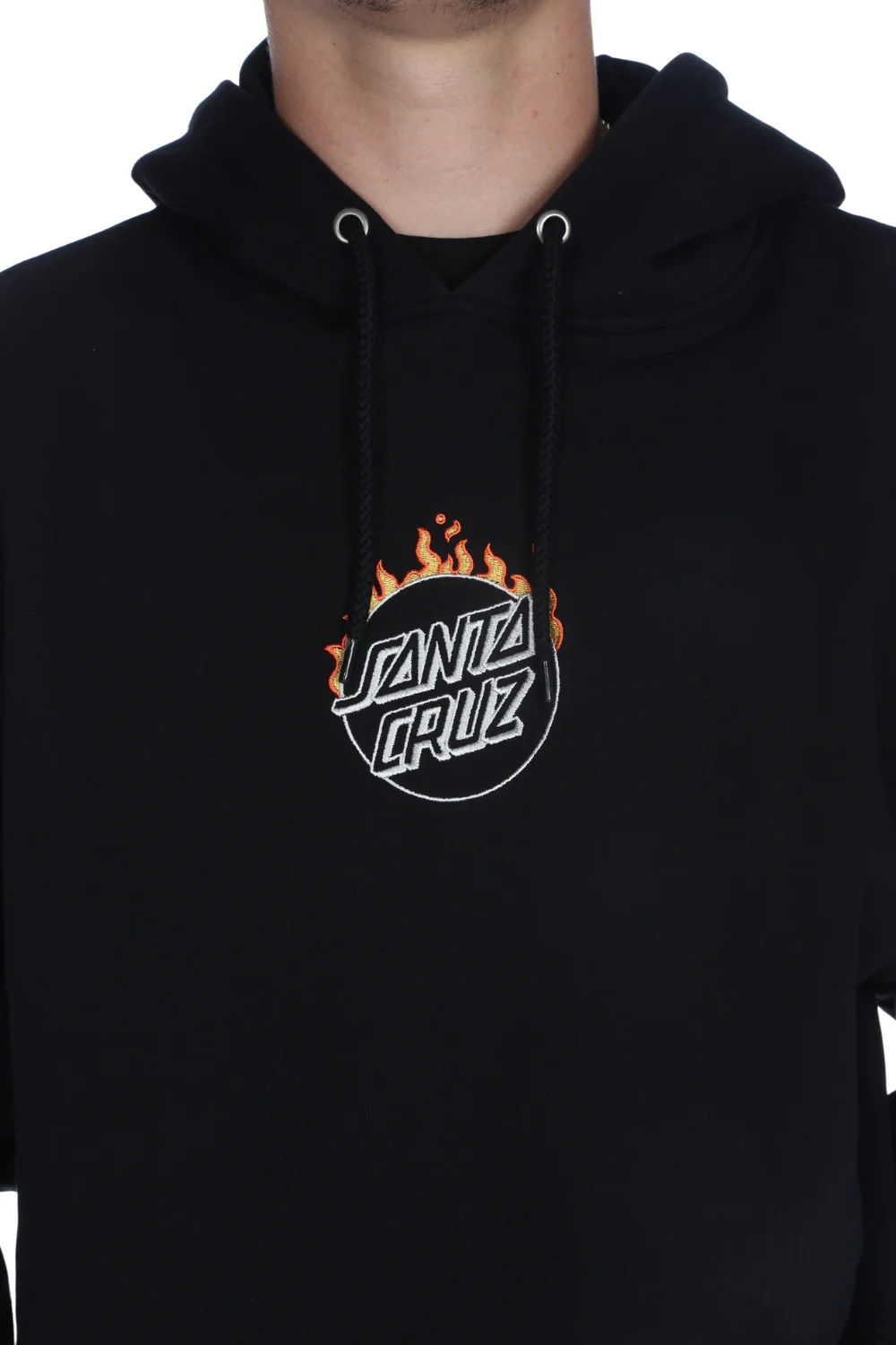 Santa Cruz Burnt Opus Front Hoodie Black - Image 4