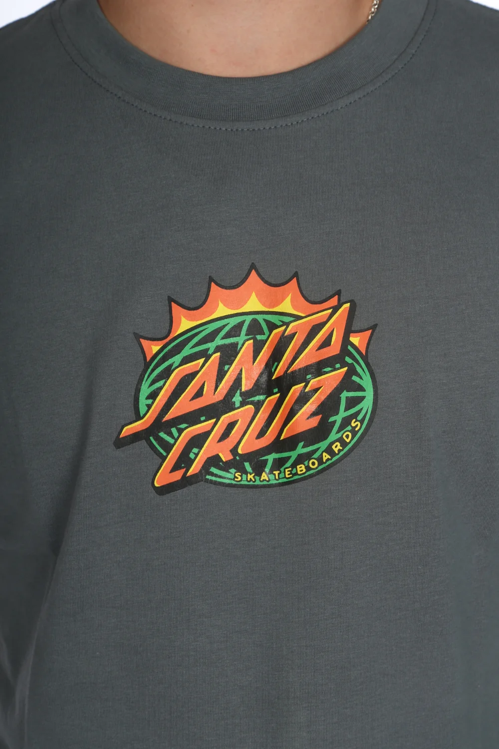 Santa Cruz Kendall End Of The Dot T-Shirt Storm Grey - Image 4