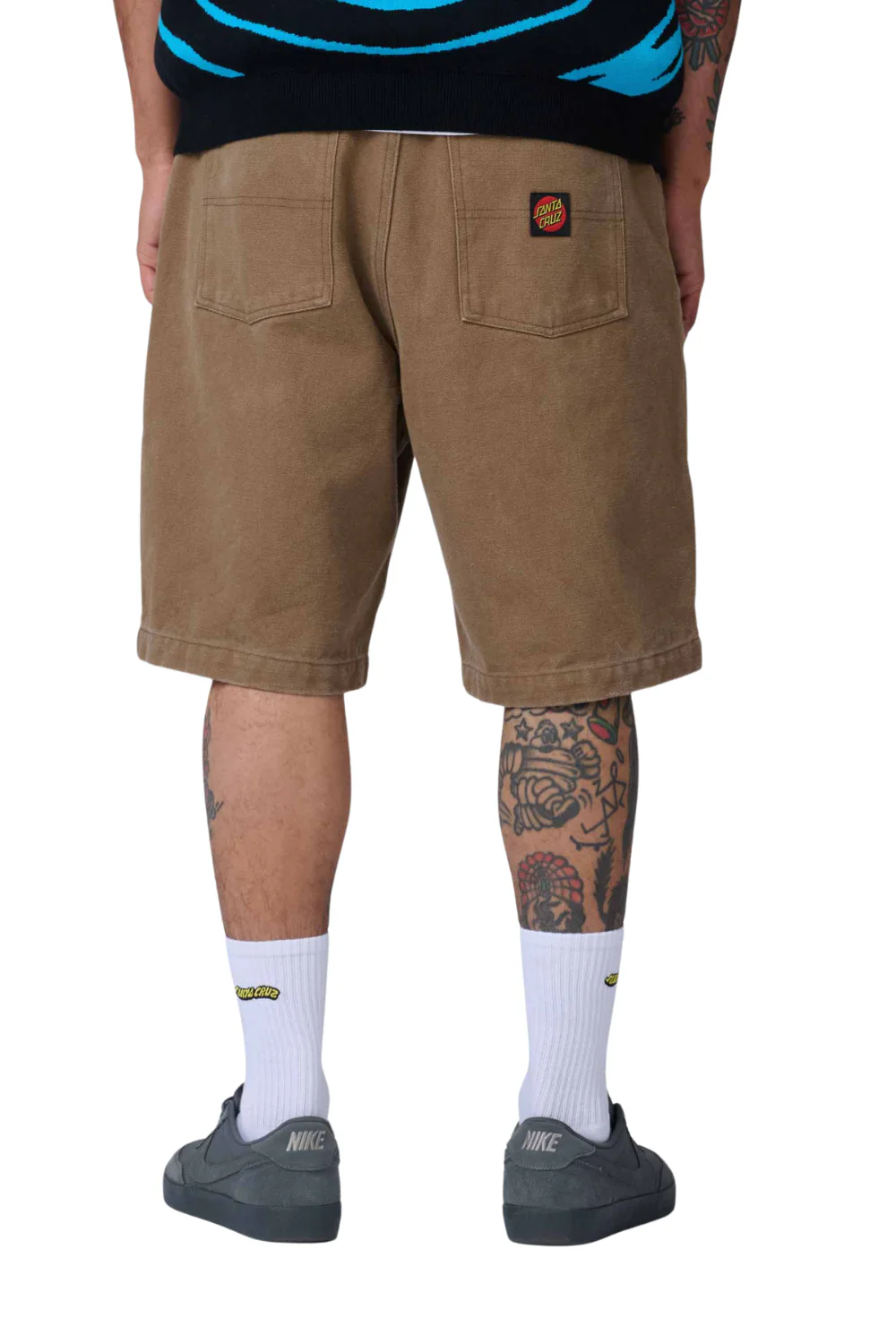 Santa Cruz Mens Big Shorts Taupe - Image 2