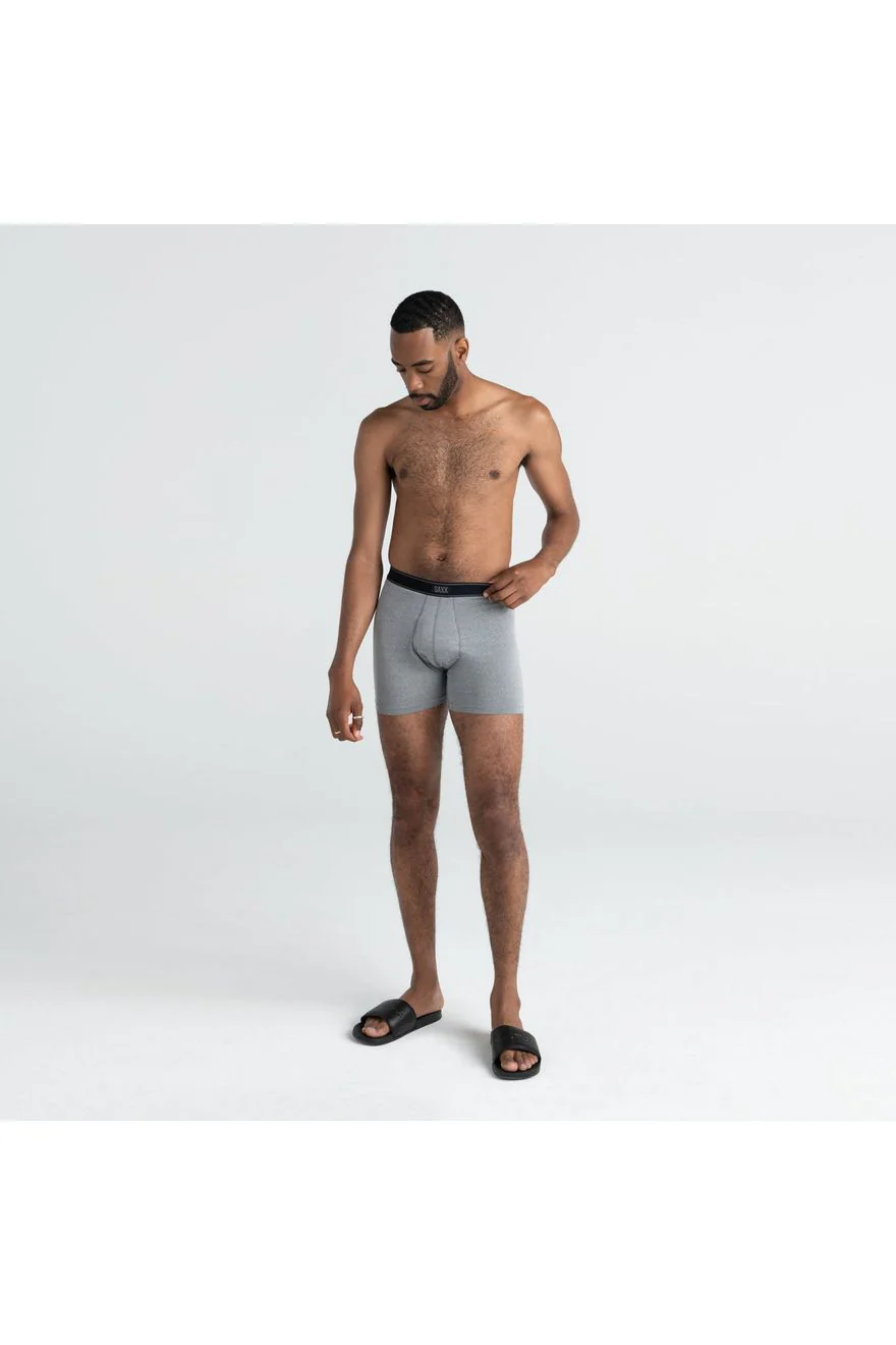 Saxx Daytripper Boxer Brief Fly 2Pk Black/Grey Heather - Image 2