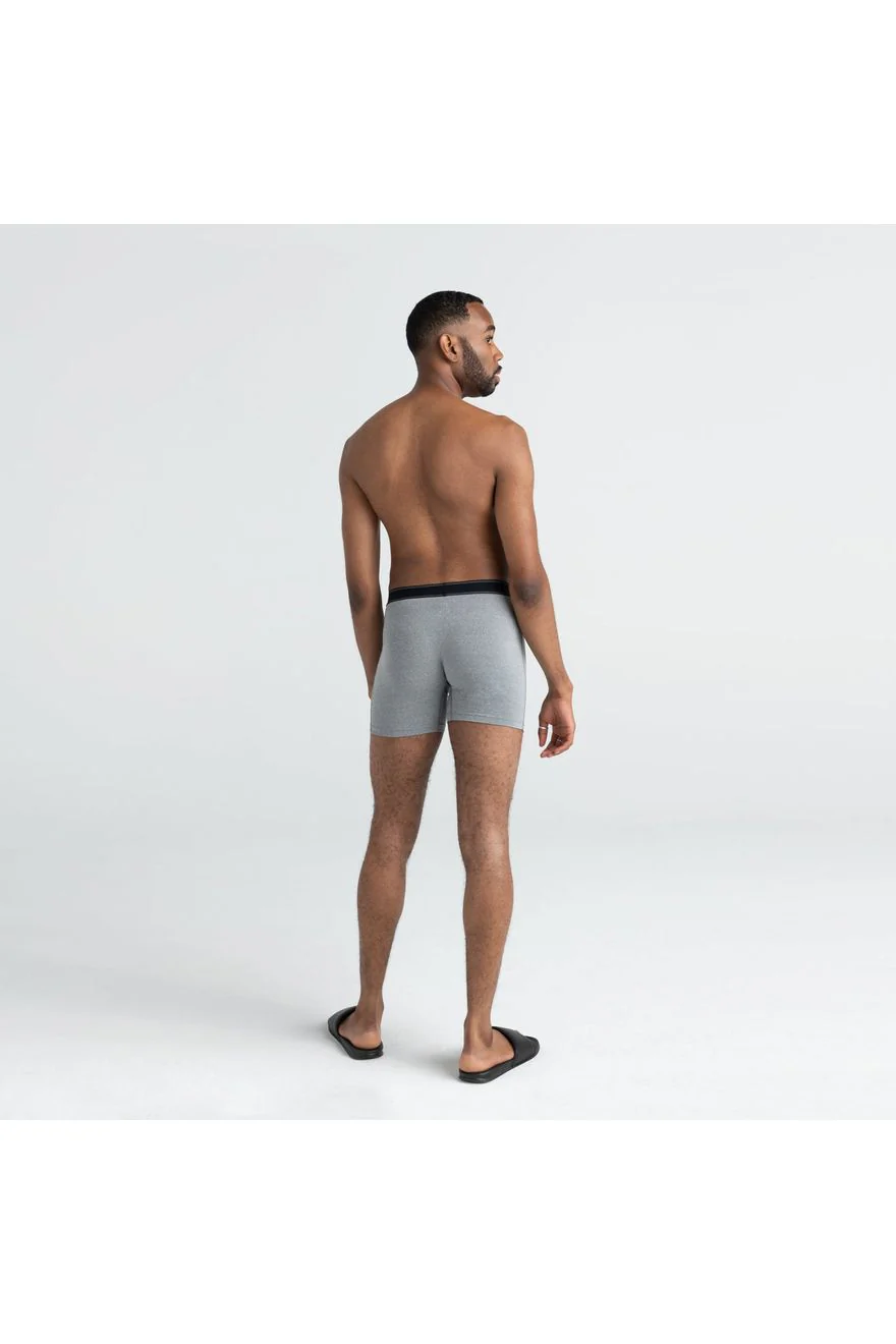 Saxx Daytripper Boxer Brief Fly 2Pk Black/Grey Heather - Image 3