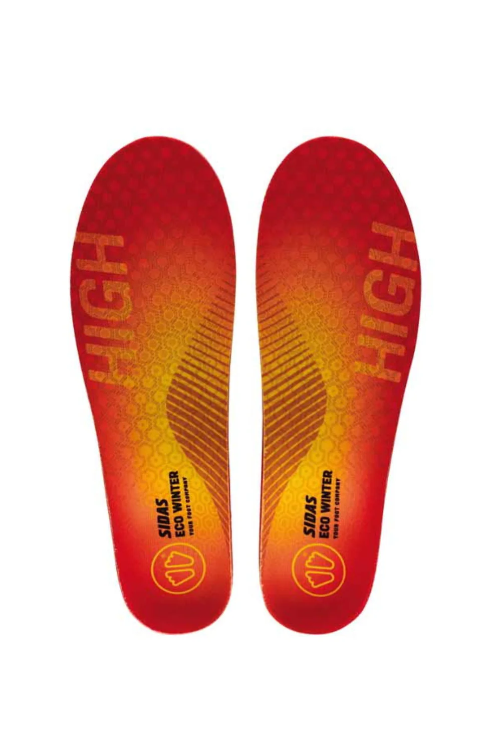 Sidas 3Feet Eco Winter High Arch Insoles Orange - Image 2